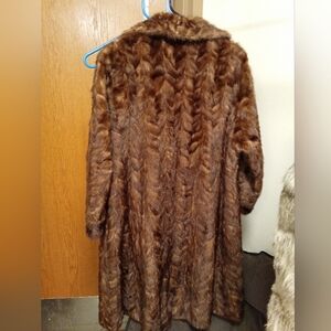100% Real Mink Fur Coat